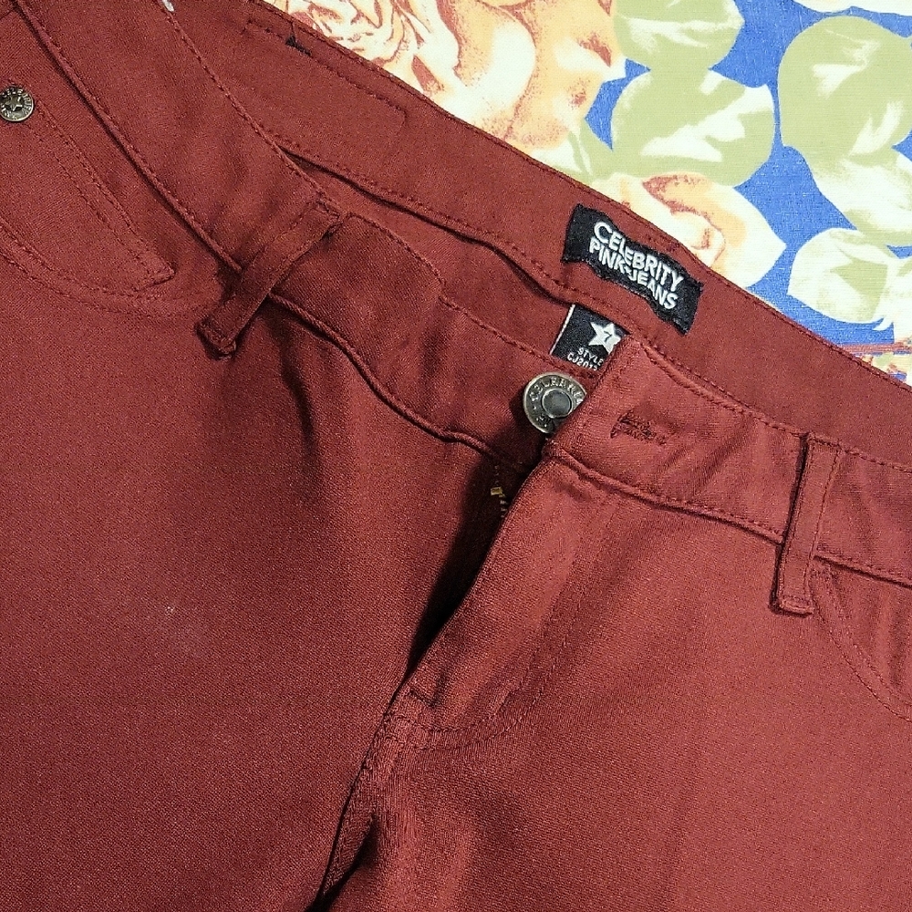Celebrity Pink Burgundy Jeans